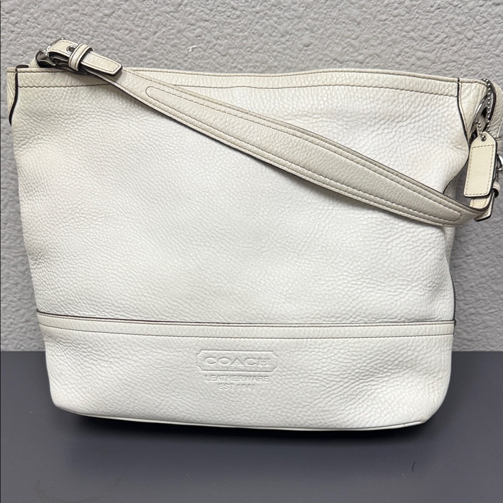 Coach Cream Leatherwear Shoulder Bag